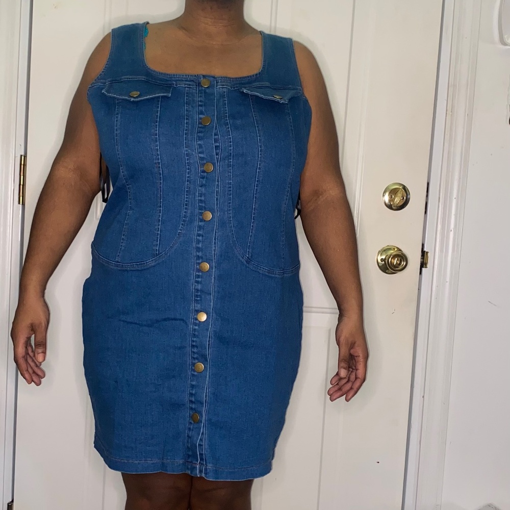 Fashion Nova Denim Darlyn Mini Dress